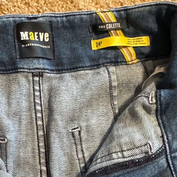 Anthropologie Blue Flare Wide Leg Jeans - Picture 4 of 7